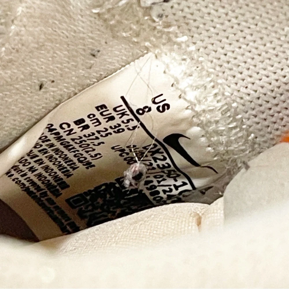 Nike Size 8 Blazer Mid 77 DX2350-100 White Leather Sneaker‎
